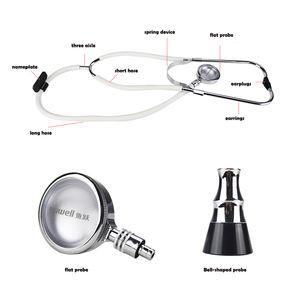 Горячая Распродажа, оптовая цена, бытовой медицинский цифровой электронный полностью медный стетоскоп для плода или взрослых - Product Image 3