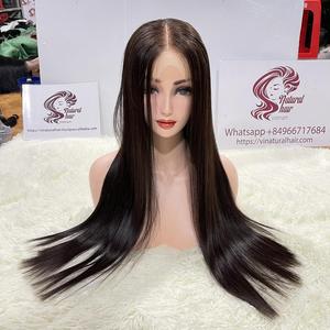 Top vente en gros cheveux humains vietnamiens os droit teint noir dentelle fermeture Full HD haute qualité perruques d'extension pour les femmes noires - Product Image 3