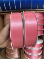 Ruban en satin pour cadeau, rouleau de 38 mm (1 1/2 pouce), double face, 100 % polyester, couleur unie, 100 yards, pour bouquet de fleurs, boîte cadeau de mariage