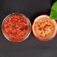 Pâte de piment rouge à assaisonnement chinois naturel de bonne qualité, pâte de piment à l'ail chaud