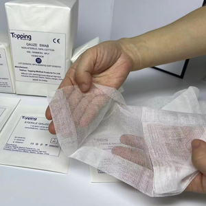 Cheap Bulk Topping Brand CE Certified Sterile 100% Cotton High Absorbency Disposable Medical Gauze Pads for Africa Middle East