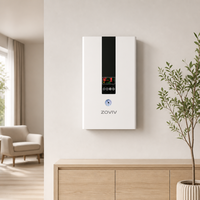 Chauffe-eau mural électrique tubulaire moderne avec thermostat réglable et pompe intégrée étanche pour système de chauffage de salle de bain
