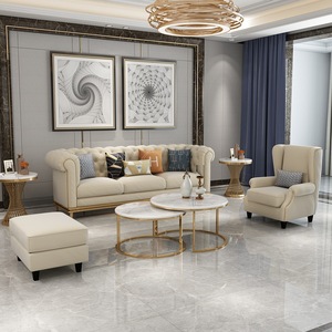 Sofá de esquina seccional contemporáneo de lujo, muebles con patas de Metal dorado para sala de estar - Product Image 4