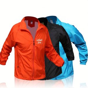 Chaqueta Cortavientos de Nuevo Diseño Personalizada con Cremallera y Manga Larga, Chaquetas Cortavientos con Impresión de Logotipo - Product Image 1