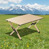 Table pliante portable en acier carbone taille M pour 2 à 8 personnes, légère (2,7-5,6 kg), idéale pour pique-nique et camping en extérieur