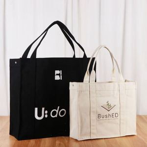 Sac en toile, sac de rangement décontracté à bandoulière, sac à fermeture éclair pour étudiants, sac en toile avec logo imprimé - Product Image 1