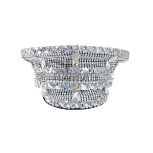 Bonnet à paillettes Ecoparty sur mesure pour homme brûlant Festival de musique Chapeau de <span class=keywords><strong>capitaine</strong></span> de carnaval Casquettes Steampunk pour adulte unisexe 1pc - Product Image 1