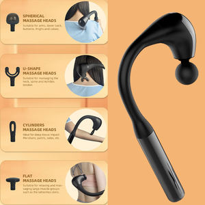Handheld tragbare Körper Deep Tissue Curved Griffe Rücken massage pistole mit 4 Massage köpfen Einstellbare Intensität Massage hammer - Product Image 6
