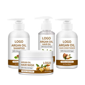 Champú y Acondicionador Capilar de Aceite de Argán Anticaspa de Marca Privada OEM, Reparador y Control de Grasa, Set de Cuidado Capilar - Product Image 1