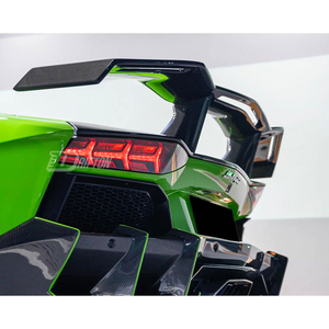 Alerón trasero de fibra de carbono seca CMST Aventador con tapa base para Lamborghini Aventador LP700 LP740 LP750 2011-2021 - Product Image 3