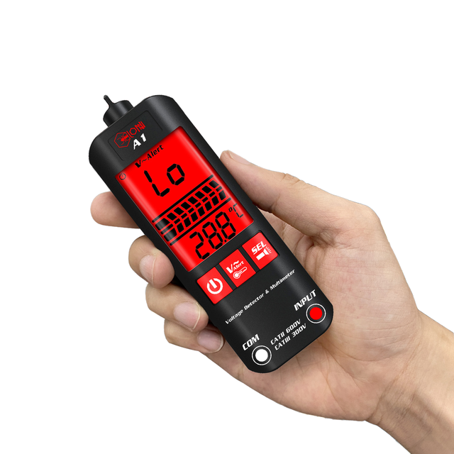 Lonnmeter Digital Anti-Burn Intelligent Live Wire Detector LCD Display AC/DC Voltage Tester Digital Multimeter