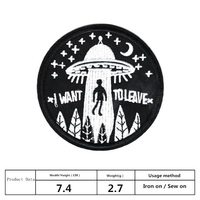 Écussons brodés 3D en tissu pour vêtements (vestes, chapeaux, chaussures) – Motifs Astronautes de la NASA et Céleste – Vente chaude en usine – Badges thermocollants personnalisables avec logo