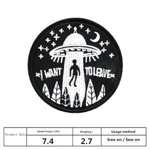 Parches Bordados Espaciales de Astronautas de la <span class=keywords><strong>NASA</strong></span>, Venta Caliente de Fábrica, Insignias Termoadhesivas con Logotipo Personalizado para Chaquetas, Gorras, Zapatos, Tela 3D - Product Image 3