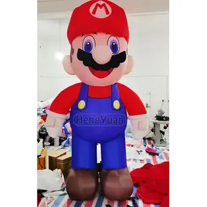 Hengyuan, оптовая продажа, надувная ПВХ Модель персонажа мультфильма Super Mario, талисман, рекламная Большая Надувная Модель для украшения