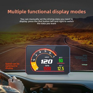 2025 plus récent OBD2 affichage de la tête P16s jauge numérique vitesse température de l'eau mètre écran TFT multi-fonction <span class=keywords><strong>HUD</strong></span> pour voitures horloge - Product Image 3