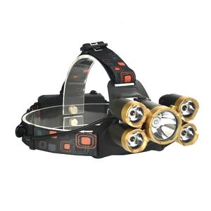 Potente Lampada Frontale a 5 LED T6 con Zoom Meccanico, 6000 Lumen, Super Luminosa e Ultra Leggera - Product Image 1
