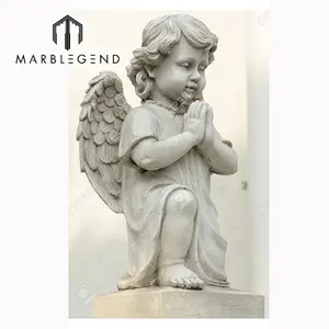Заводская цена мраморный камень детская статуя Ангела