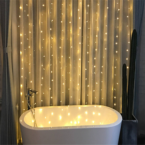 3x3 A MENÉ les quirlandes Électriques de Glaçon Lumière Plug UE Guirlande Rideau LED Lampe de Ficelle De Noël Décoration Extérieure/Intérieure - Product Image 4