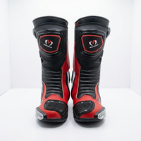 Chaussures de course haute performance en cuir antidérapantes et durables pour homme et femme, mi-mollet, avec fermeture éclair, pour tout-terrain, rouge, noir, blanc, toutes saisons