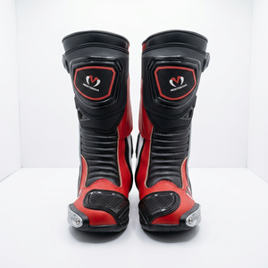 Bottes de course de haute qualité en cuir antidérapantes et durables pour hommes et femmes, rouge, noir, blanc, toutes saisons - Product Image 2