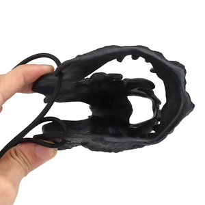 Máscara de Esqueleto de TPE para Halloween, Disfraz de Cosplay de <span class=keywords><strong>Hombre</strong></span> <span class=keywords><strong>Lobo</strong></span>, Accesorio de Fiesta de Terror para Caza en Negro/Rosa/Blanco - Product Image 4