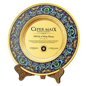 Tùy chỉnh thiết kế kỷ niệm 3D vàng mảng bám lưu niệm mảng bám tấm kim loại Nhật Bản lưu niệm tấm với hộp - Product Image 3