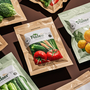 ถุงบรรจุภัณฑ์พลาสติกมีซิปใช้สำหรับการเกษตรทำจากอลูมิเนียมปิดผนึก3ด้าน<span class=keywords><strong>โลโก้</strong></span>ออกแบบได้ตามต้องการ - Product Image 4