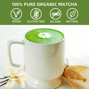 Customized Organic Pure Ceremonial Grade Vanilla Matcha Powder 150g Bulk Packaged <b>Instant</b> Tea Powder <b>Food</b> Grade - Product Image 3