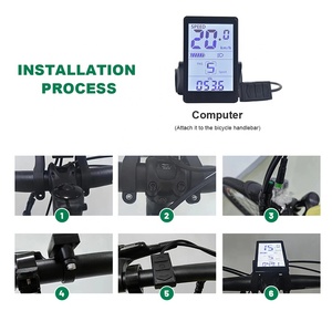 Tùy chỉnh LCD Tốc độ hiển thị xe đạp điện Meter lớn LCD Màn hình điều khiển Mileage xe đạp LCD hiển thị - Product Image 4