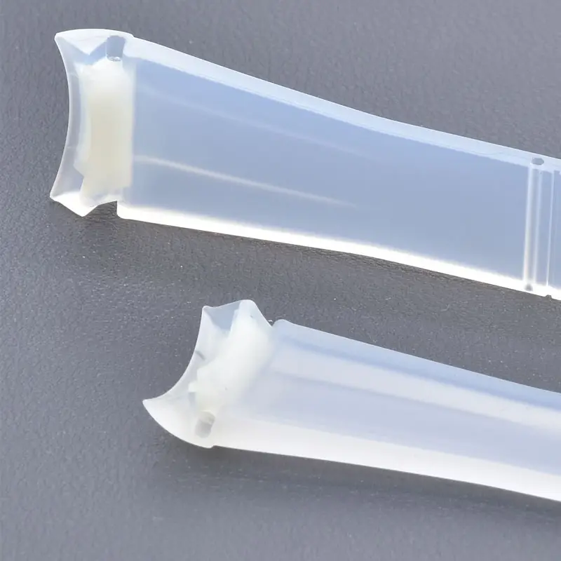 20 mm usterband silikon gebogenes ende transparentes uhrenarmband Ditona r-olex armbänder für herren