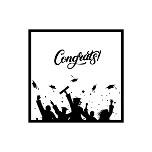 DAMAI Graduation Decorations Disposable Party Tableware Graduation Season Decorative Paper Cup Plate Tablecloth <b>Banner</b> - Product Image 5