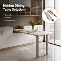 Glissière coulissante en acier laminé à froid pour table à manger escamotable en aluminium, tiroir de meuble de bureau à domicile