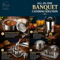 Ensemble de 21 pièces en acier inoxydable pour fondue, kit isotherme pour aliments et boissons, idéal pour la maison, les fêtes et le camping