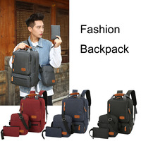 Ensemble de 3 sacs à dos pour ordinateur portable rouge, nouveau sac à dos scolaire et de voyage avec sac bandoulière et pochette, sac à dos professionnel pour ordinateur pour hommes et femmes
