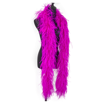 Boa de plumes d'autruche 6 plis pour l'artisanat de fête de mariage bricolage pour les décorations de vêtements de carnaval accessoires de costumes bon prix