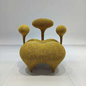 Sofá tumbona de algodón de tela Premium de diseñador moderno de gran oferta-sillón informal individual para sala de estar con diseño elegante ergonómico - Product Image 4