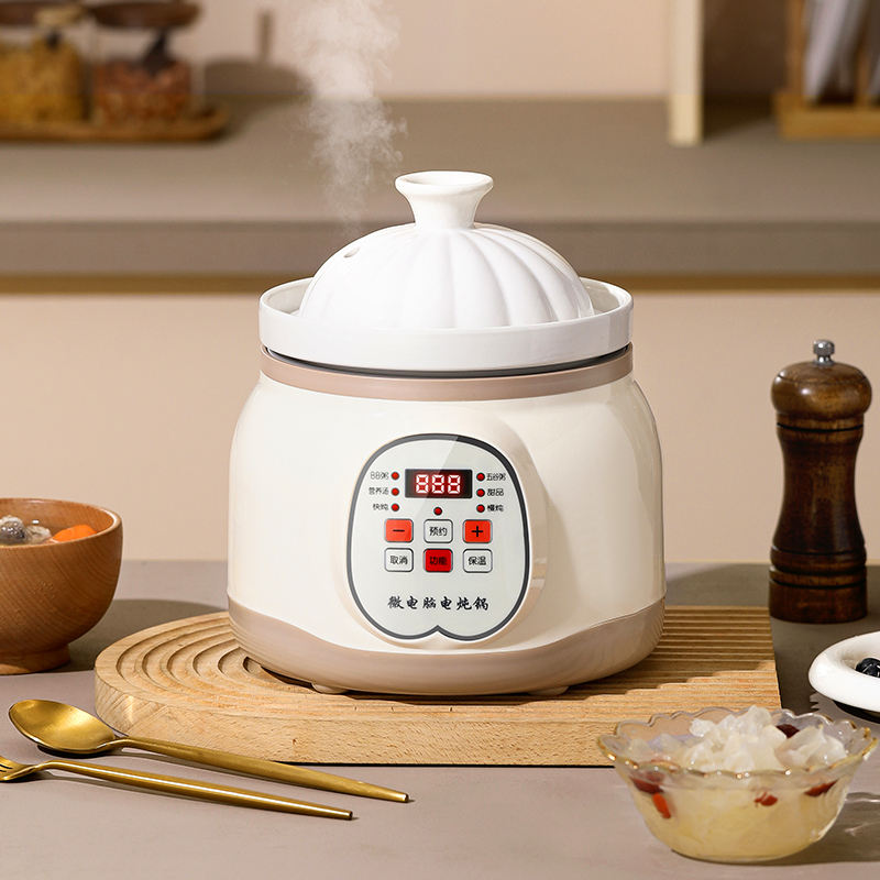 Casserole électrique pour micro-ordinateur 1.8L (porcelaine blanche)