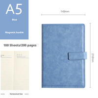 Cuaderno Personalizado A5 de PU de Alta Calidad con Tapa Dura y Cierre Magnético, 100 Hojas, Portátil, para Oficina, Regalo, Promoción
