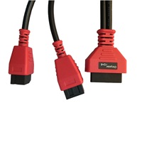 Vente chaude Chrysler 12 + 8 OBDII Splitter OBDII Splitter Connecteur Femelle À Double Mâle Y OBD 2 Câble De Détection 16 broches
