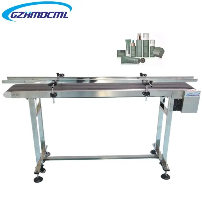 Industrial food rubber automatic belt conveyor for inkjet printer machine