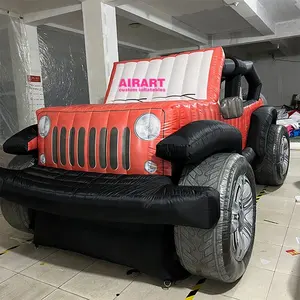 Voiture gonflable modèle de Jeep de simulation pour l'exposition d'affaires