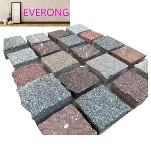 Natural Split Verde Gris Marrón Rojo <span class=keywords><strong>Porfido</strong></span> Pórfido Paisajismo Cubo Piedras Adoquines - Product Image 1