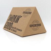 Angemessener Preis kunden spezifisches Design Wellpappe Dreieck Papier box recyceln Verpackungs box kcraft Mailing box
