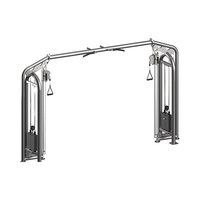 Machine de musculation à double poulie et câble en acier pour entraînement croisé, équipement de fitness pour jambes, dos, poitrine, bras, usage commercial multifonctionnel