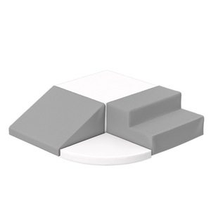 Ensemble de canapés souples pour enfants, tapis de jeu puzzle, tapis d'éveil gris, 2 à 4 ans, unisexe, sur mesure, forme irrégulière - Product Image 1