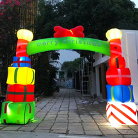 Arche de Noël gonflable géante personnalisée, résistante à l'eau, durable, pour publicité extérieure, boîte cadeau, décoration de fête de fin d'année