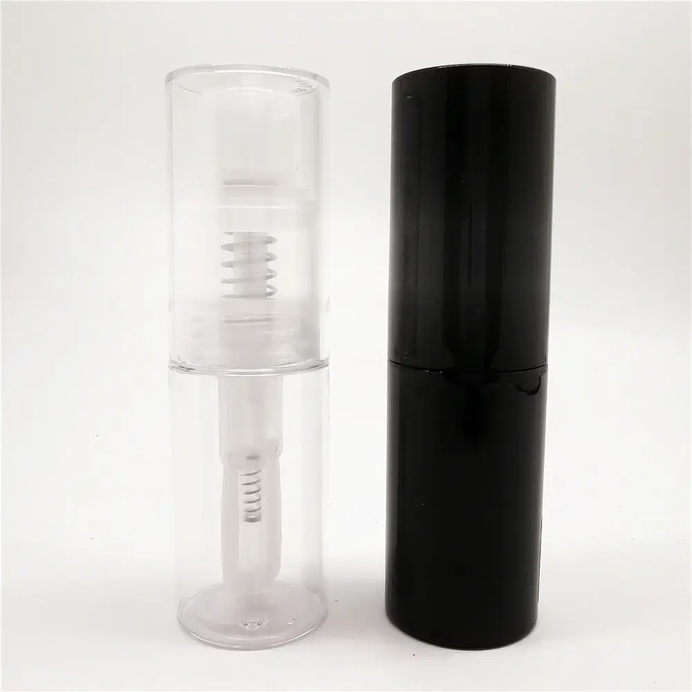 小型35mlプラスチック製空粉スプレーボトルフラットドリップチップ付き粉末用プラスチックボトル