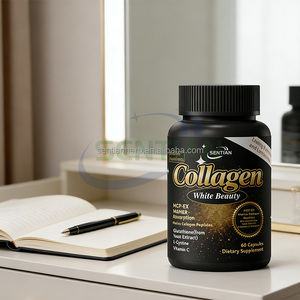 OEM Private Label collagene <span class=keywords><strong>Peptide</strong></span> integratori alimentari peptidi collagene puro marino capsule sbiancanti pillole di bellezza bianche - Product Image 4