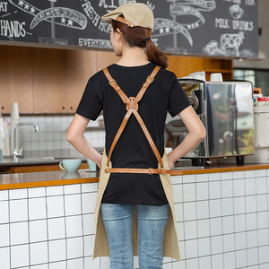 Grembiule Classico da Donna Senza Maniche in Tela, Riutilizzabile, per Barista, Nail Art, Giardinaggio, Caffetterie e Negozi di Tè - Product Image 2