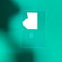 Verre trempé transparent découpé sur mesure par CNC